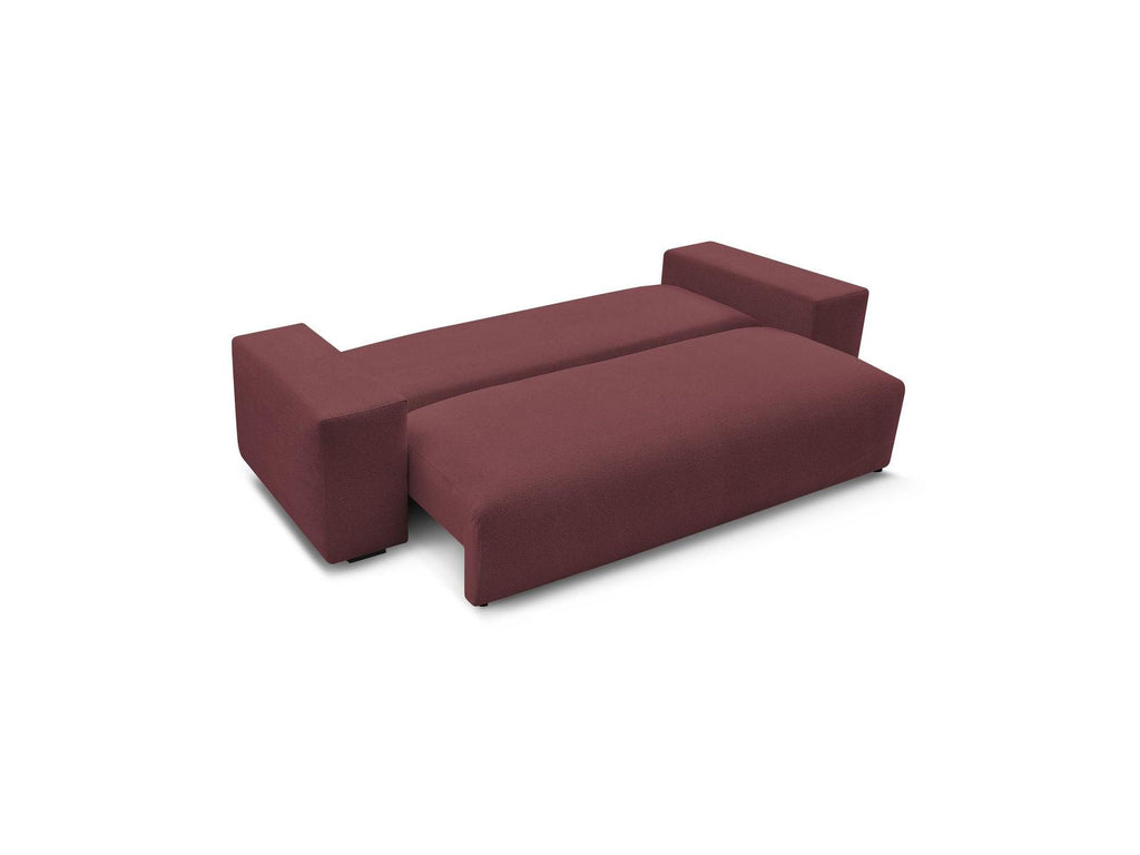 Voltaire - Canapé Droit Convertible Coffre - Tissu Chiné