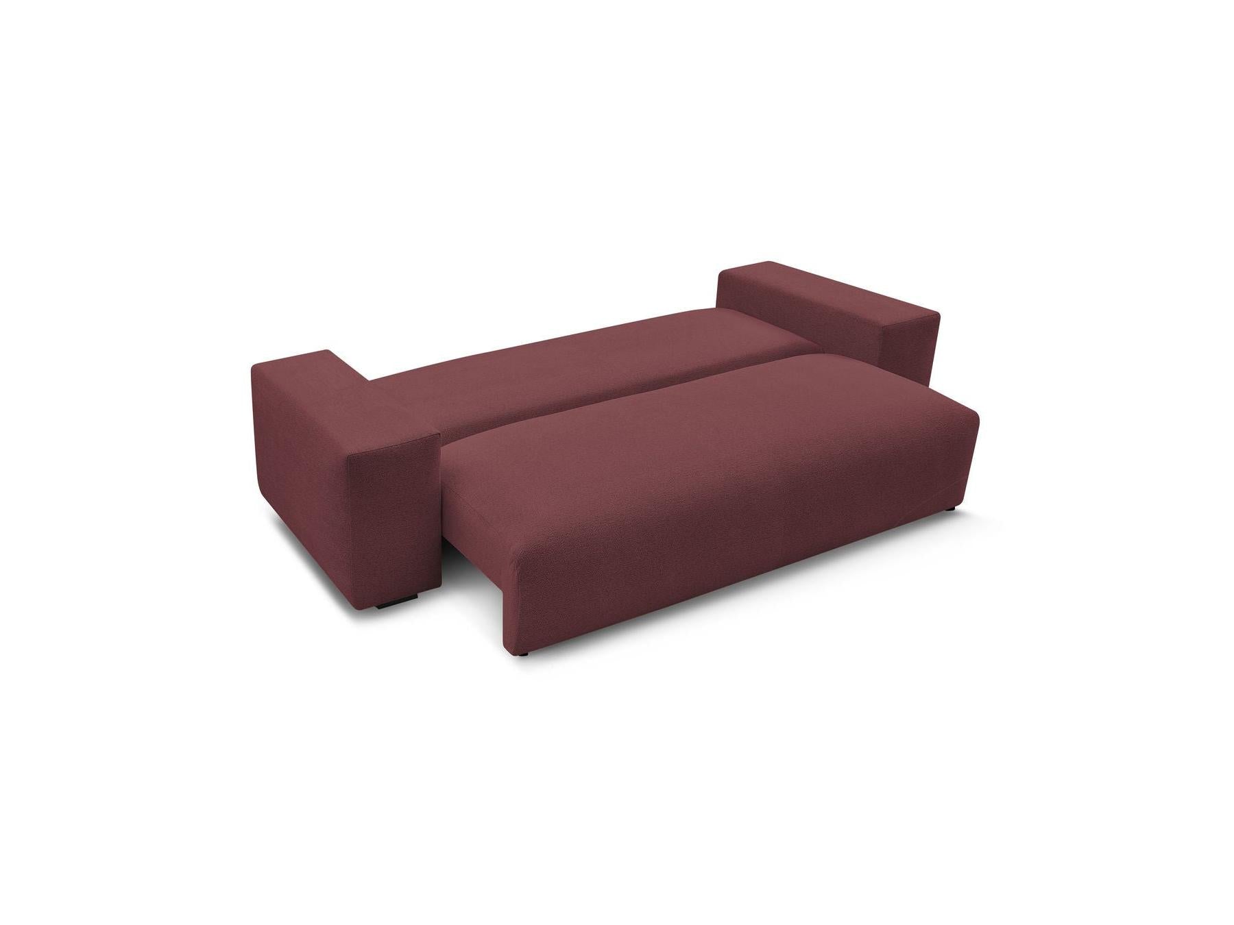 Voltaire - Canapé Droit Convertible Coffre - Tissu Chiné