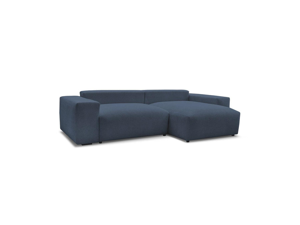 Voltaire - Canapé D'Angle Convertible Réversible Coffre - Tissu Chiné