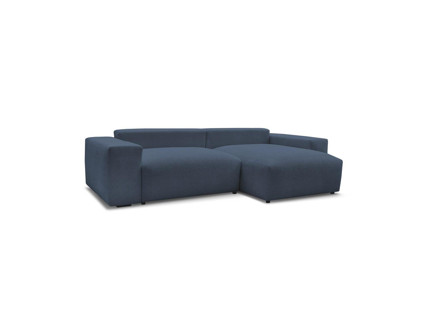 Voltaire - Canapé D'Angle Convertible Réversible Coffre - Tissu Chiné