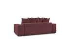 Voltaire - Canapé Droit Convertible Coffre - Tissu Chiné