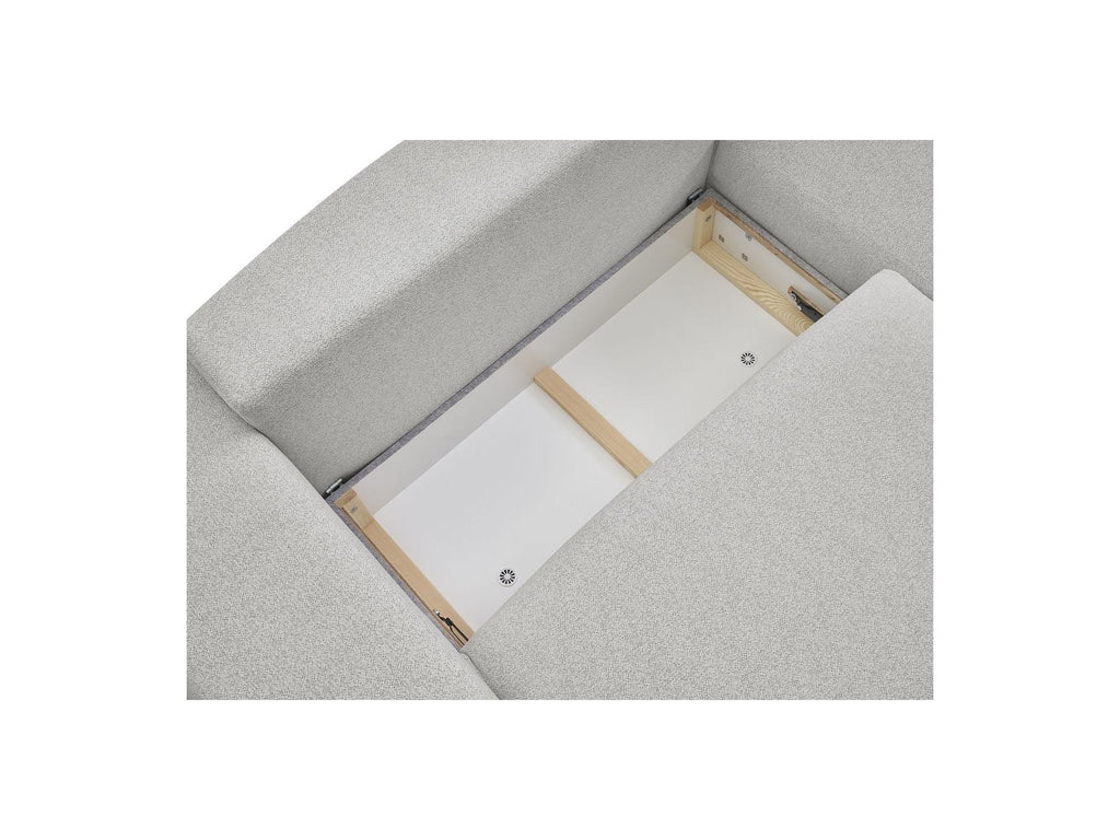 Voltaire - Canapé D'Angle Convertible Réversible Coffre - Tissu Chiné