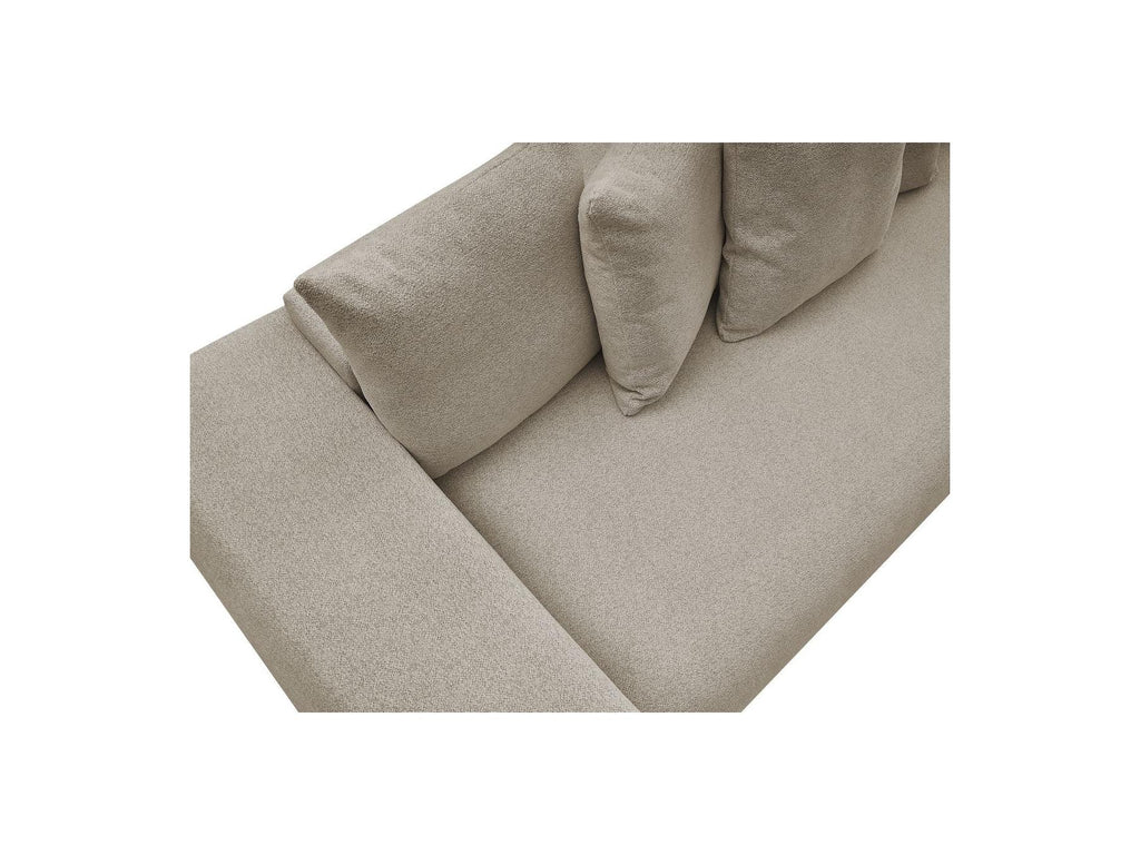 Voltaire - Canapé Droit Convertible Coffre - Tissu Chiné