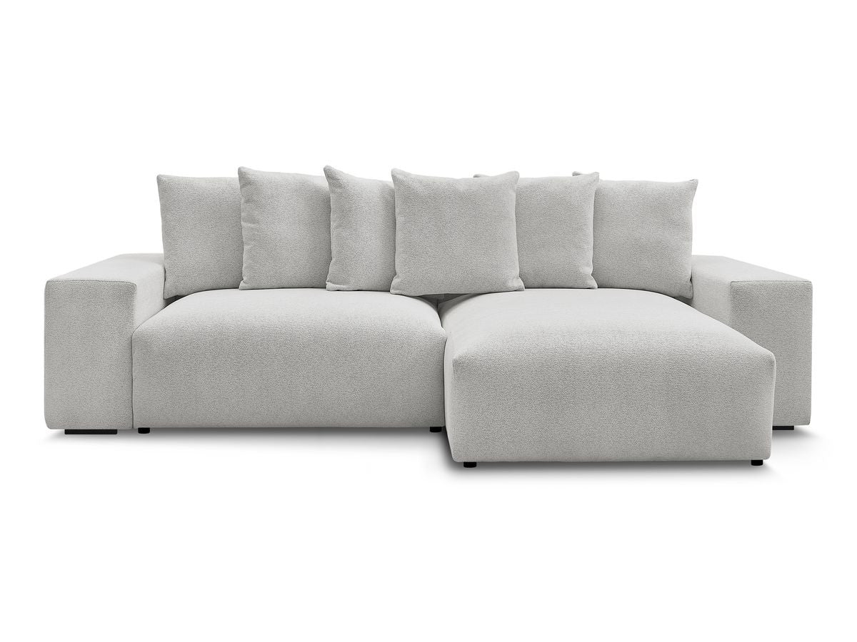 Voltaire - Canapé D'Angle Convertible Réversible Coffre - Tissu Chiné