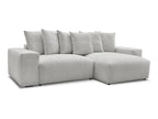 Voltaire - Canapé D'Angle Convertible Réversible Coffre - Tissu Chiné