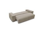 Voltaire - Canapé Droit Convertible Coffre - Tissu Chiné