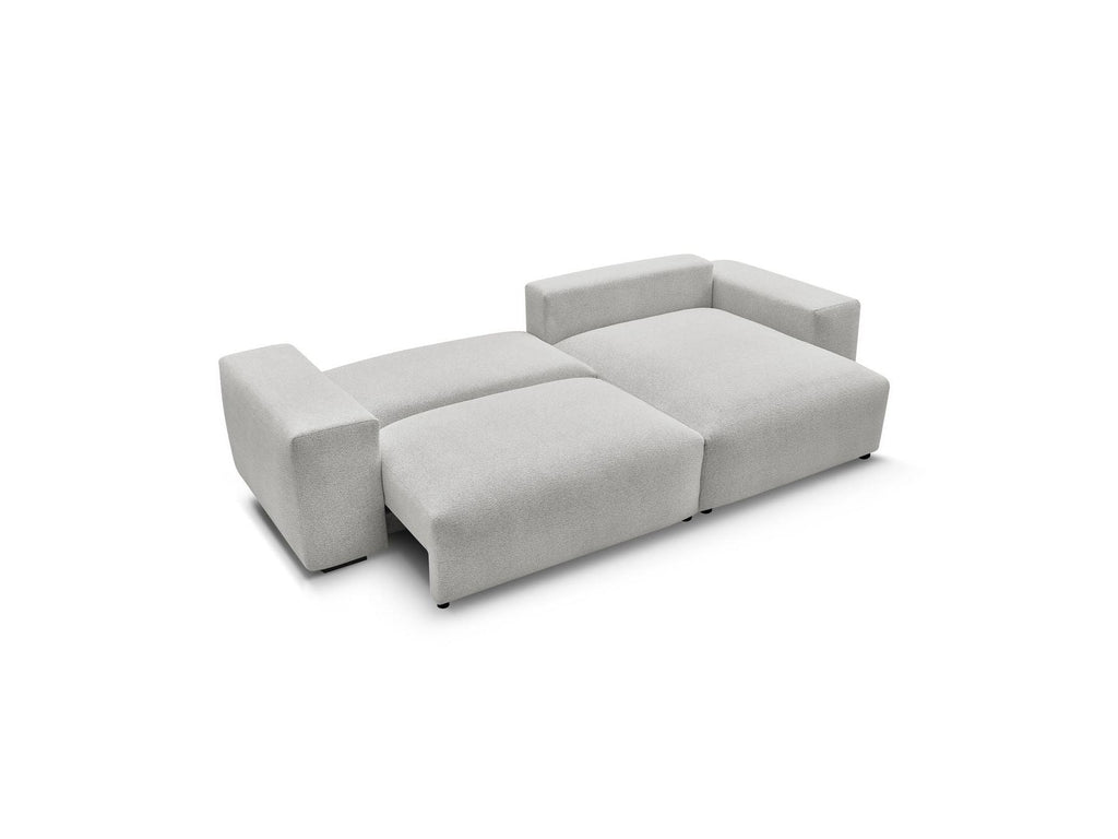 Voltaire - Canapé D'Angle Convertible Réversible Coffre - Tissu Chiné