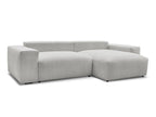 Voltaire - Canapé D'Angle Convertible Réversible Coffre - Tissu Chiné