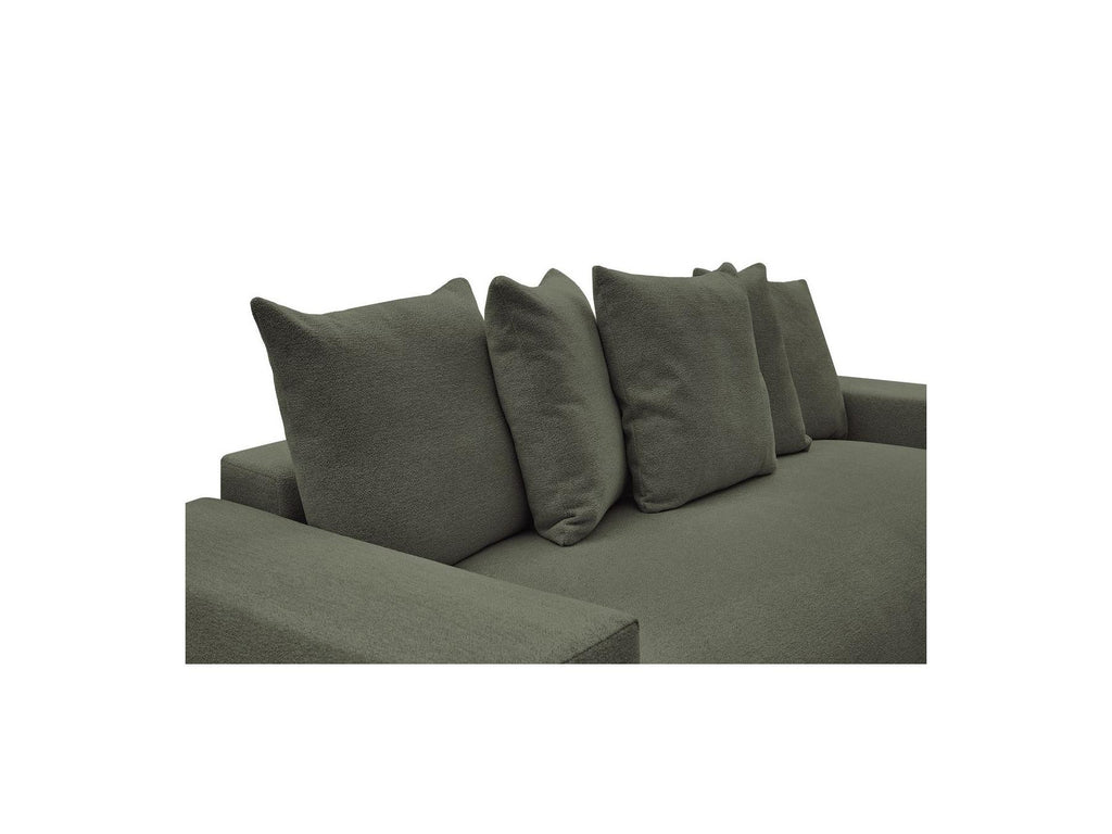 Voltaire - Canapé Droit Convertible Coffre - Tissu Chiné