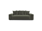 Voltaire - Canapé Droit Convertible Coffre - Tissu Chiné