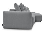 Voltaire - Canapé D'Angle Convertible Réversible Coffre - Tissu Chiné