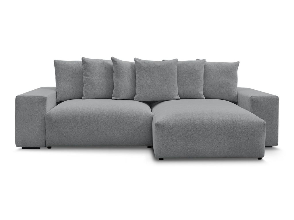Voltaire - Canapé D'Angle Convertible Réversible Coffre - Tissu Chiné