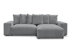 Voltaire - Canapé D'Angle Convertible Réversible Coffre - Tissu Chiné