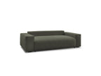 Voltaire - Canapé Droit Convertible Coffre - Tissu Chiné