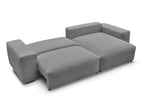 Voltaire - Canapé D'Angle Convertible Réversible Coffre - Tissu Chiné