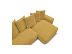 Voltaire - Canapé D'Angle Convertible Réversible Coffre - Tissu Chiné