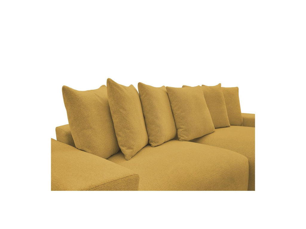 Voltaire - Canapé D'Angle Convertible Réversible Coffre - Tissu Chiné
