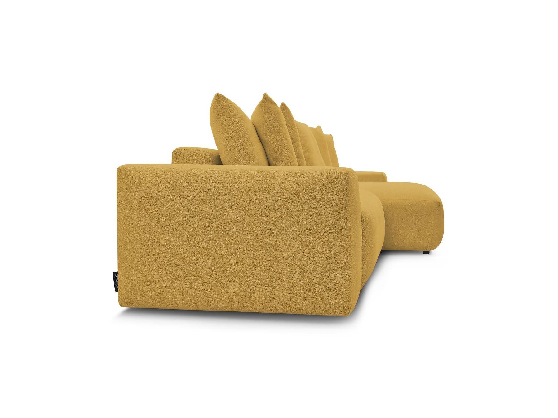 Voltaire - Canapé D'Angle Convertible Réversible Coffre - Tissu Chiné