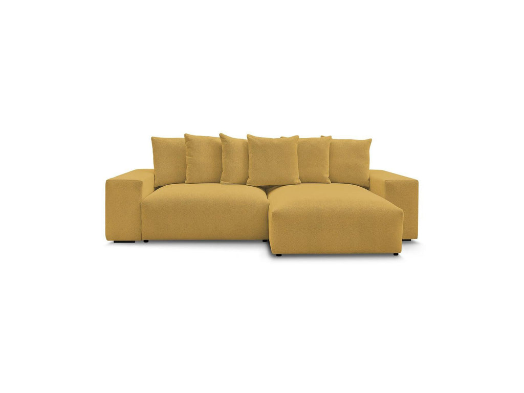 Voltaire - Canapé D'Angle Convertible Réversible Coffre - Tissu Chiné
