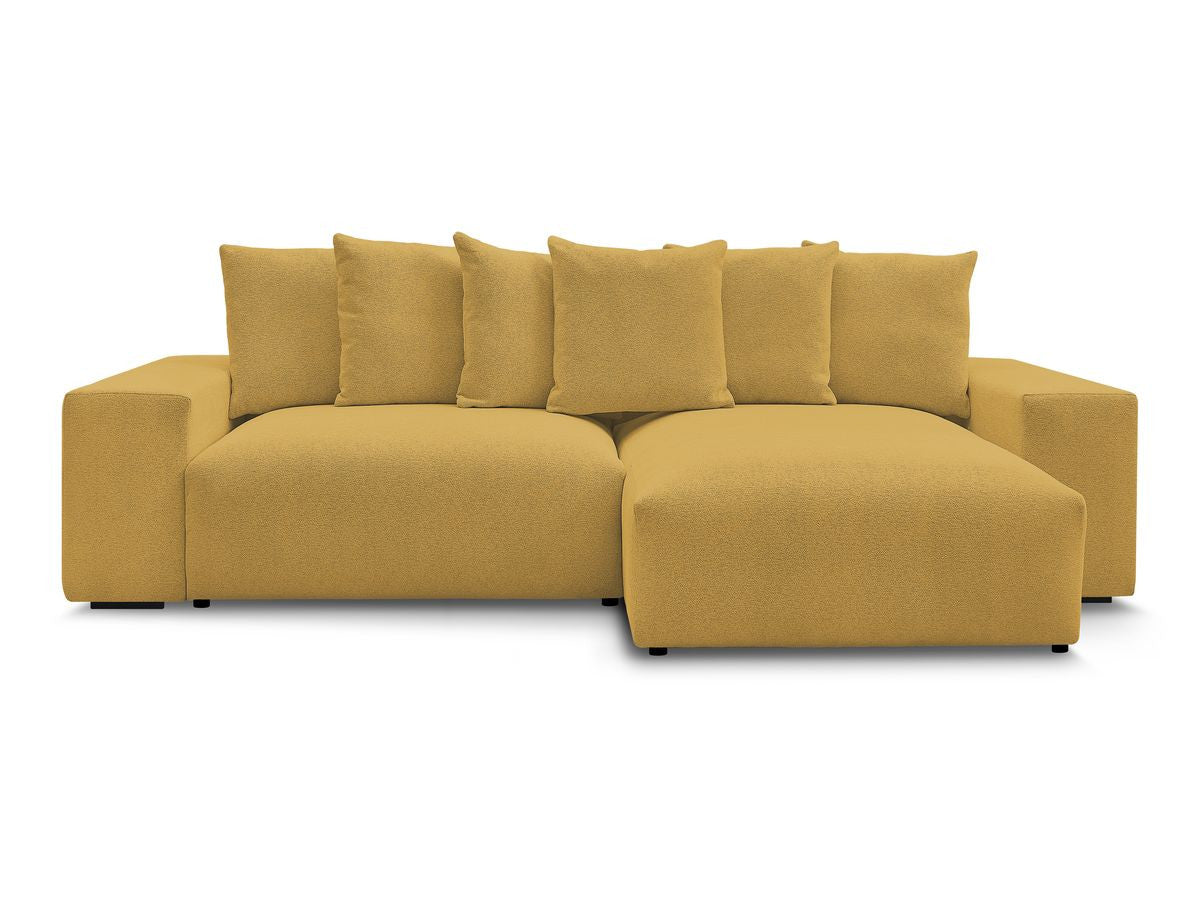 Voltaire - Canapé D'Angle Convertible Réversible Coffre - Tissu Chiné