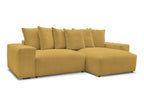 Voltaire - Canapé D'Angle Convertible Réversible Coffre - Tissu Chiné