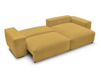 Voltaire - Canapé D'Angle Convertible Réversible Coffre - Tissu Chiné