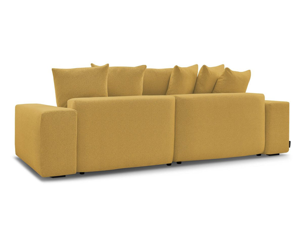 Voltaire - Canapé D'Angle Convertible Réversible Coffre - Tissu Chiné