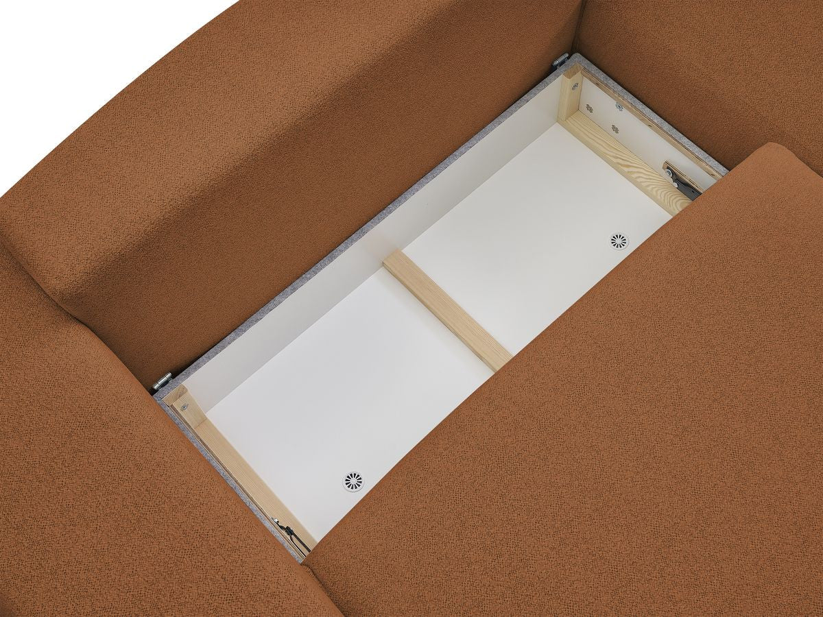 Voltaire - Canapé D'Angle Convertible Réversible Coffre - Tissu Chiné