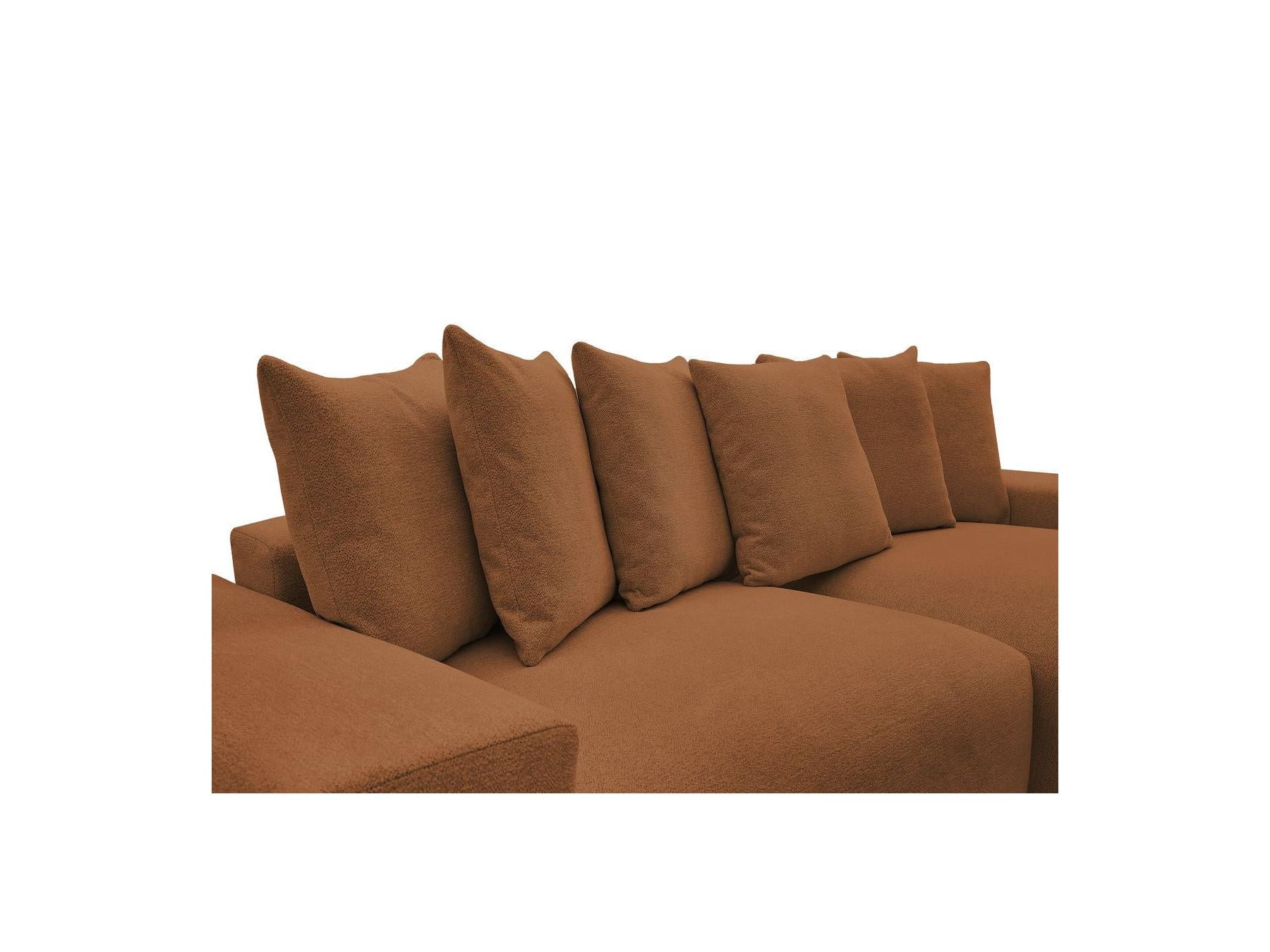 Voltaire - Canapé D'Angle Convertible Réversible Coffre - Tissu Chiné