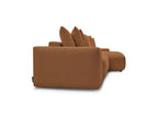 Voltaire - Canapé D'Angle Convertible Réversible Coffre - Tissu Chiné