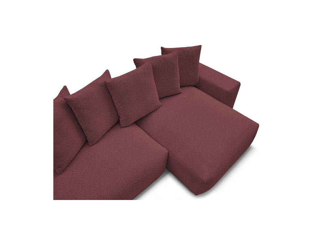 Voltaire - Canapé D'Angle Convertible Réversible Coffre - Tissu Chiné