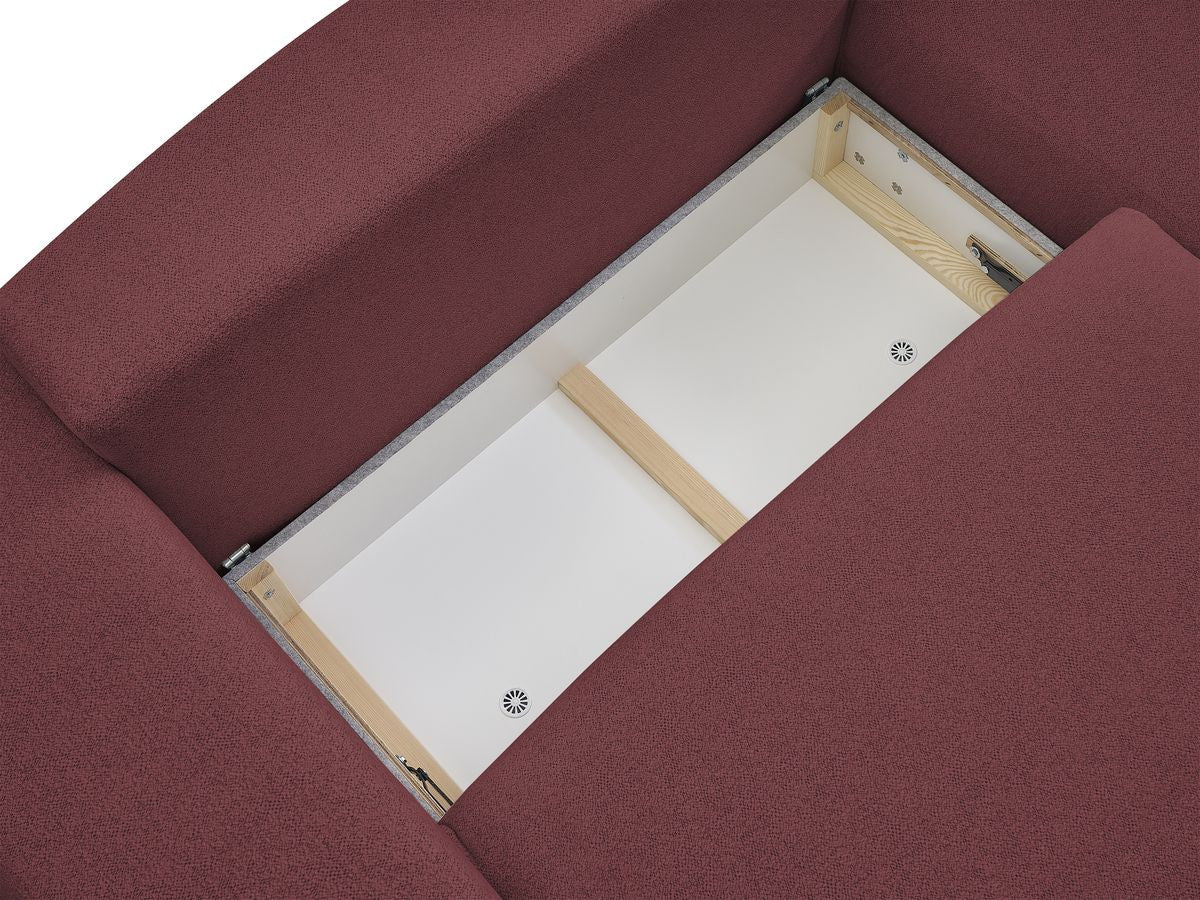 Voltaire - Canapé D'Angle Convertible Réversible Coffre - Tissu Chiné