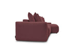 Voltaire - Canapé D'Angle Convertible Réversible Coffre - Tissu Chiné