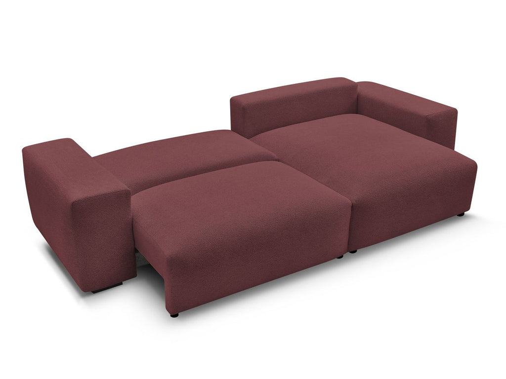 Voltaire - Canapé D'Angle Convertible Réversible Coffre - Tissu Chiné