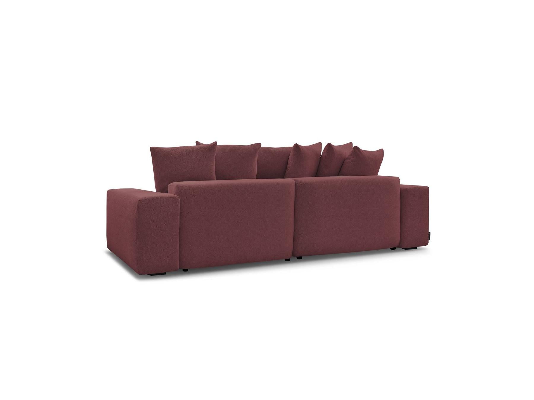 Voltaire - Canapé D'Angle Convertible Réversible Coffre - Tissu Chiné
