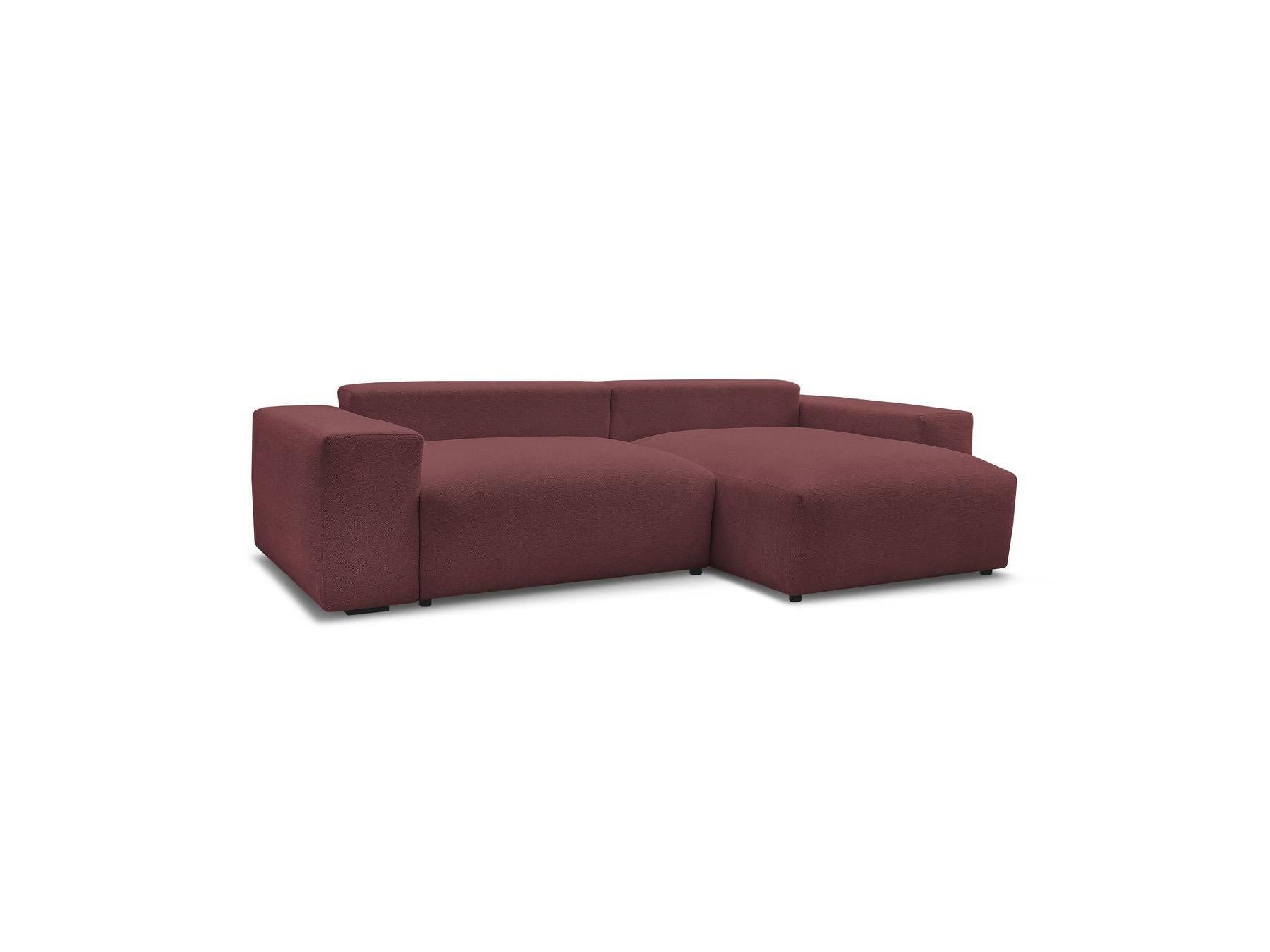 Voltaire - Canapé D'Angle Convertible Réversible Coffre - Tissu Chiné