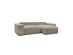 Voltaire - Canapé D'Angle Convertible Réversible Coffre - Tissu Chiné