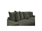Voltaire - Canapé D'Angle Convertible Réversible Coffre - Tissu Chiné