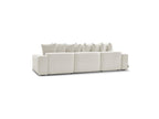Voltaire - Canapé Panoramique Convertible Coffre - Tissu Chiné
