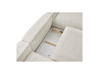 Voltaire - Canapé Panoramique Convertible Coffre - Tissu Chiné