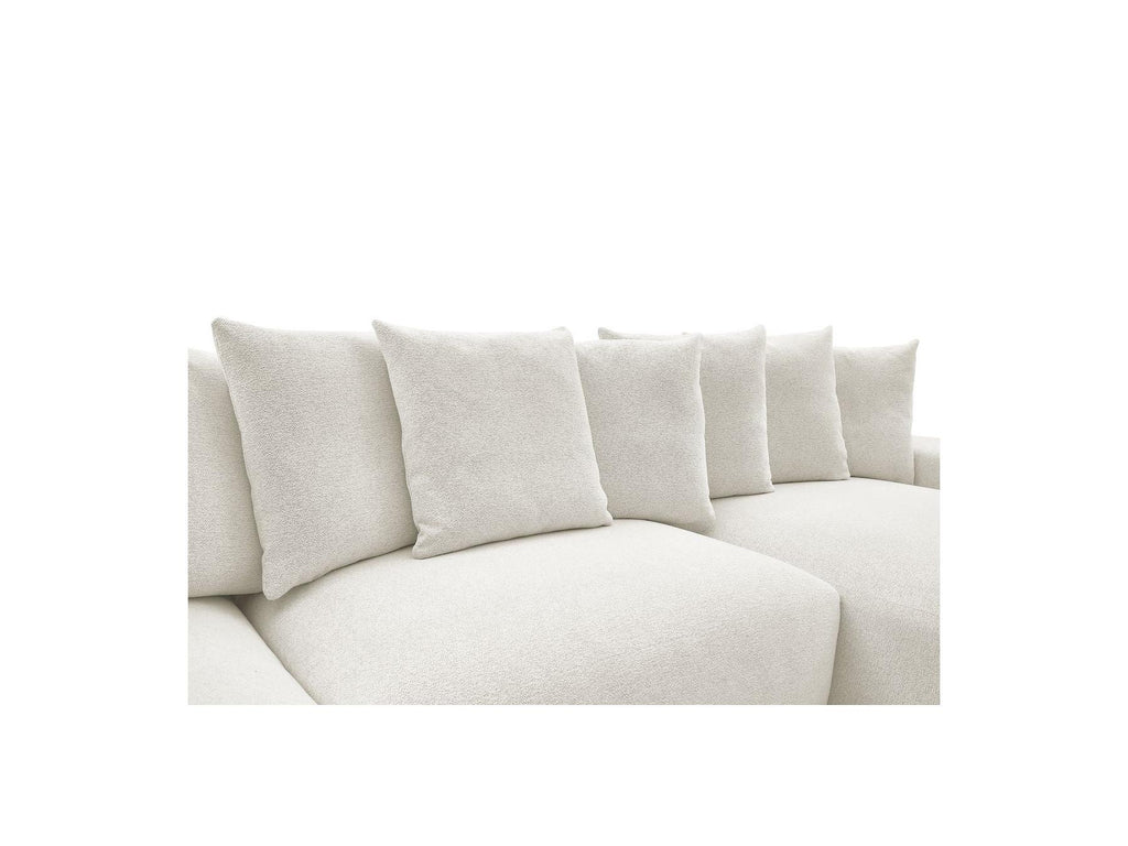 Voltaire - Canapé Panoramique Convertible Coffre - Tissu Chiné