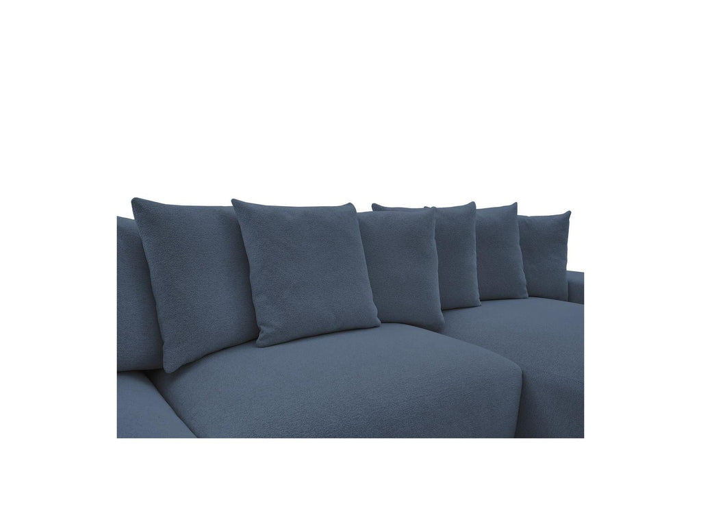 Voltaire - Canapé Panoramique Convertible Coffre - Tissu Chiné