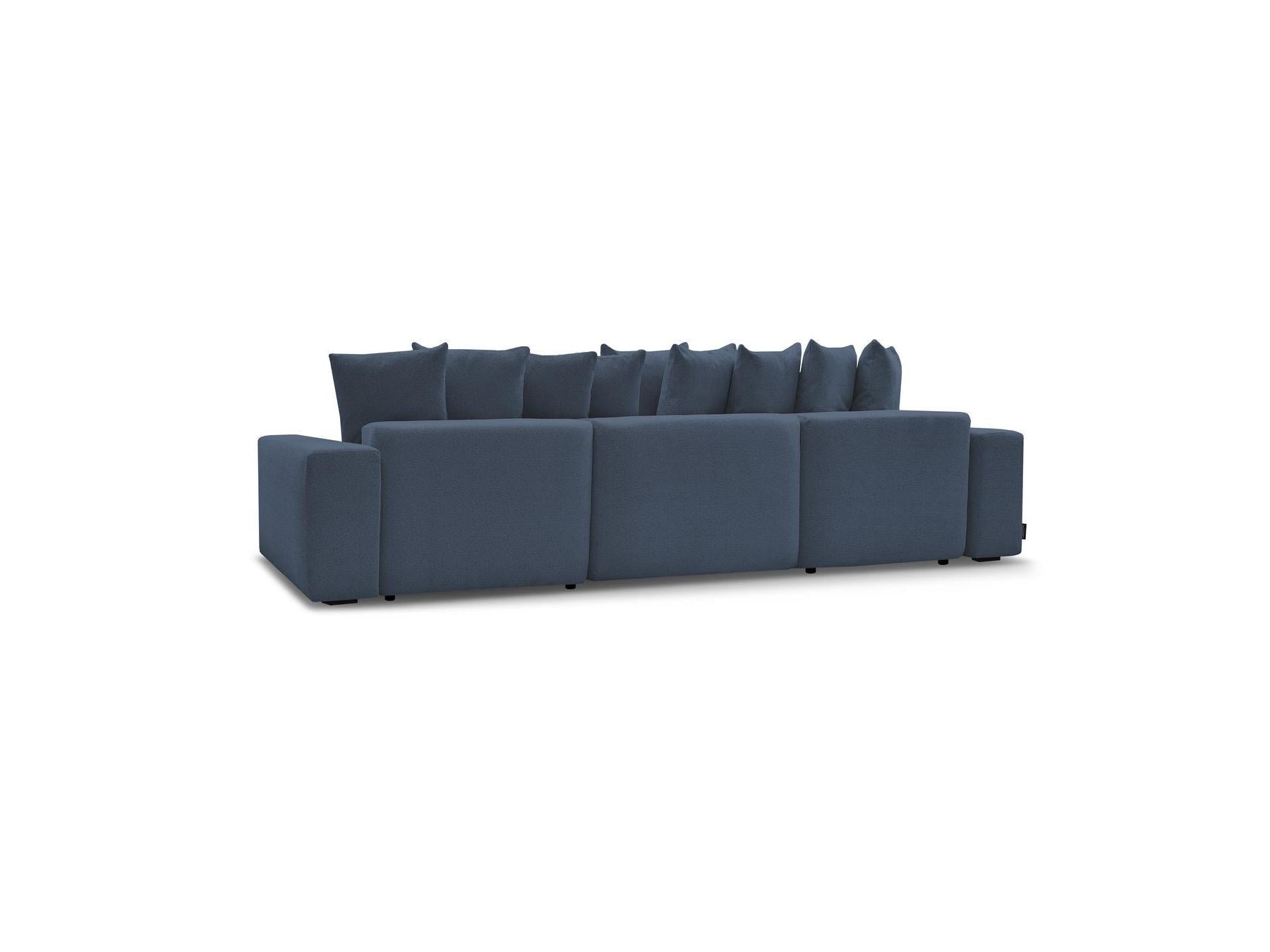 Voltaire - Canapé Panoramique Convertible Coffre - Tissu Chiné