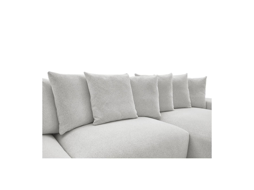 Voltaire - Canapé Panoramique Convertible Coffre - Tissu Chiné