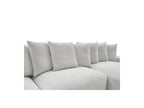 Voltaire - Canapé Panoramique Convertible Coffre - Tissu Chiné