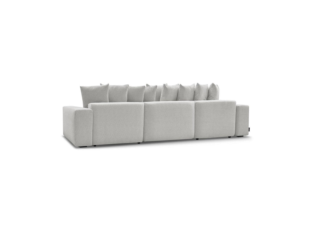 Voltaire - Canapé Panoramique Convertible Coffre - Tissu Chiné