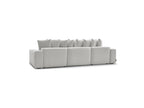 Voltaire - Canapé Panoramique Convertible Coffre - Tissu Chiné