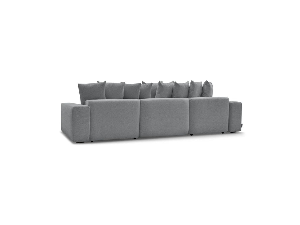 Voltaire - Canapé Panoramique Convertible Coffre - Tissu Chiné