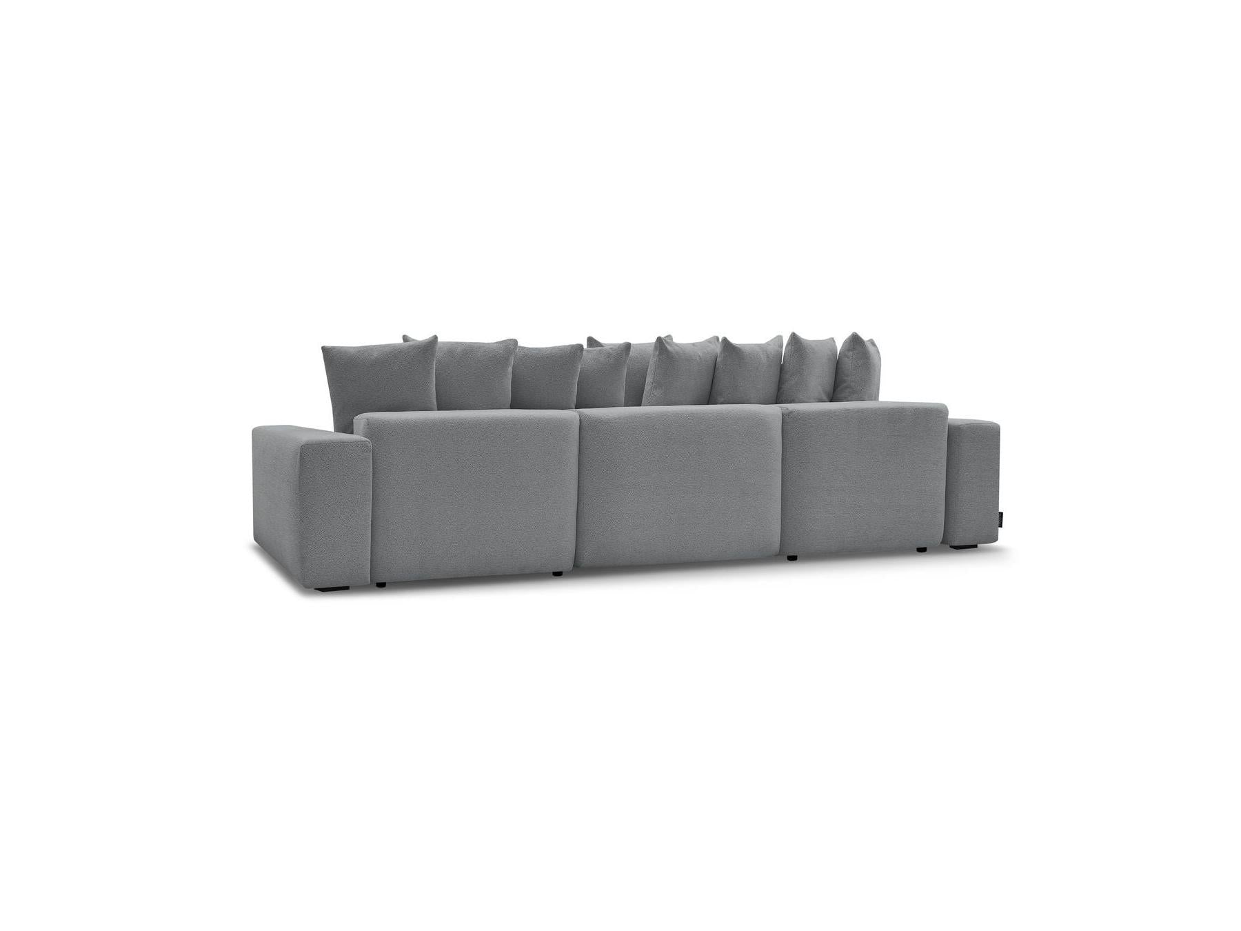 Voltaire - Canapé Panoramique Convertible Coffre - Tissu Chiné