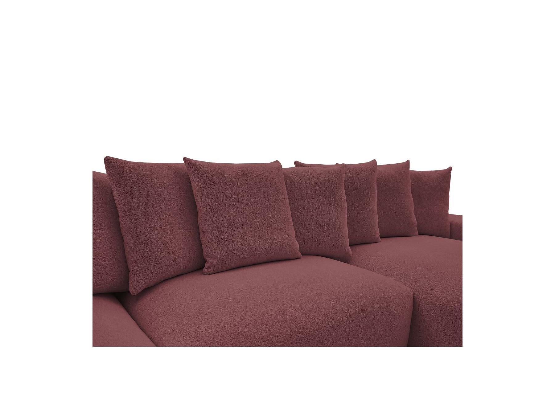 Voltaire - Canapé Panoramique Convertible Coffre - Tissu Chiné